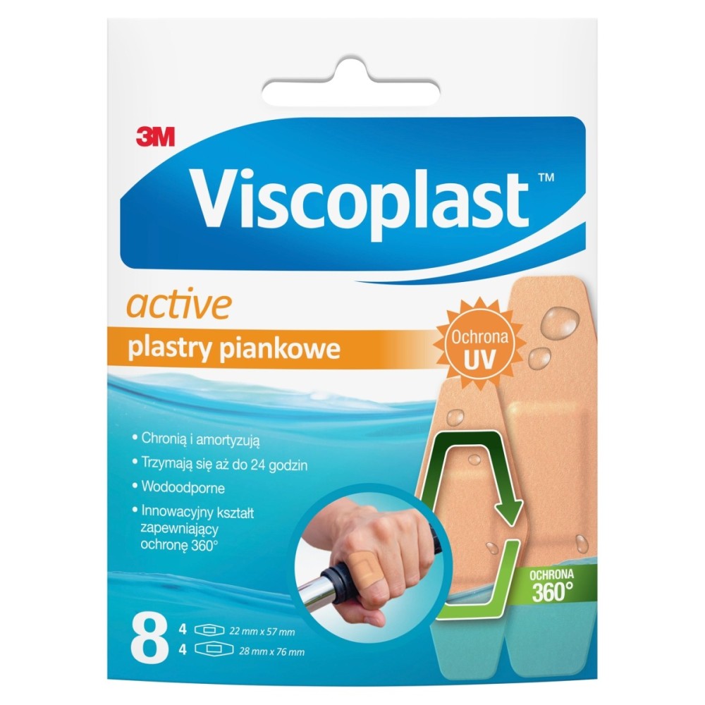 Viscoplast Active Foam Pflaster 8 Stück