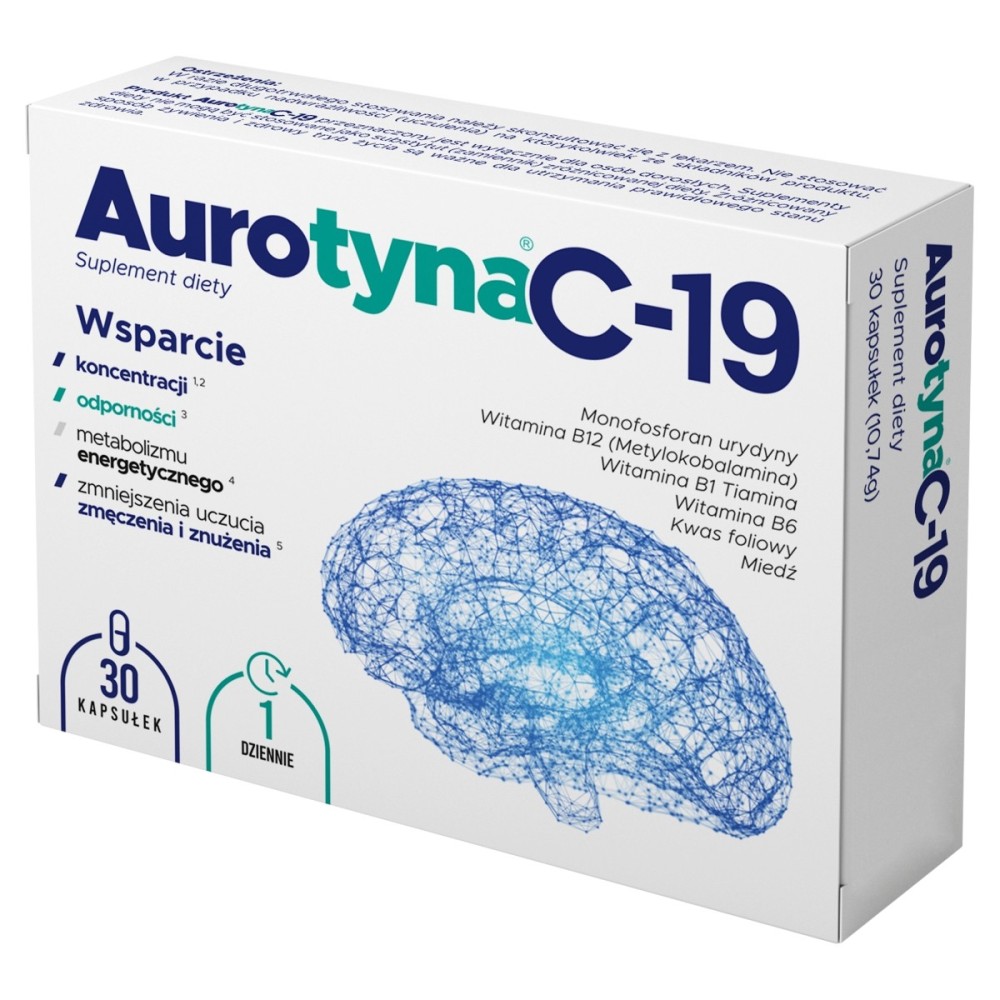 Aurotyna C-19 Suplemento dietético 10,74 g (30 piezas)
