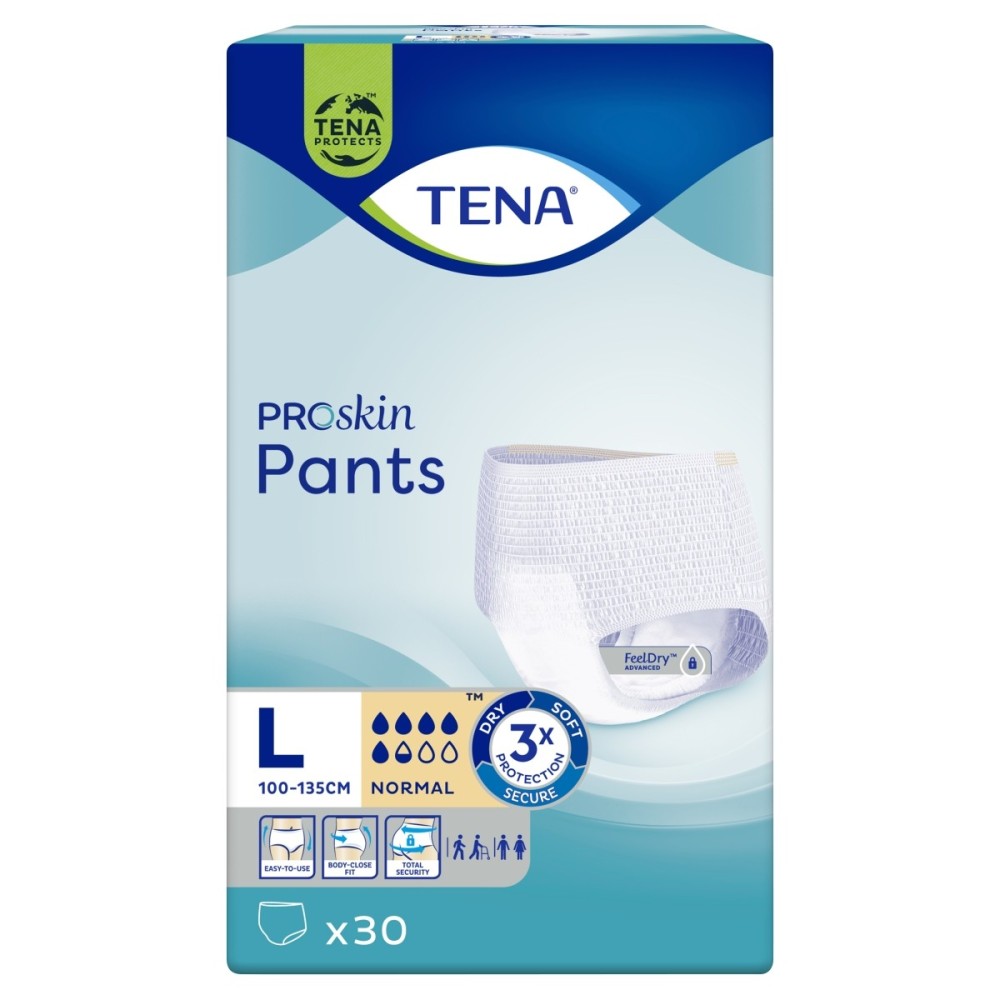 TENA ProSkin Pants Normal Dispositivo médico bragas absorbentes L 30 piezas