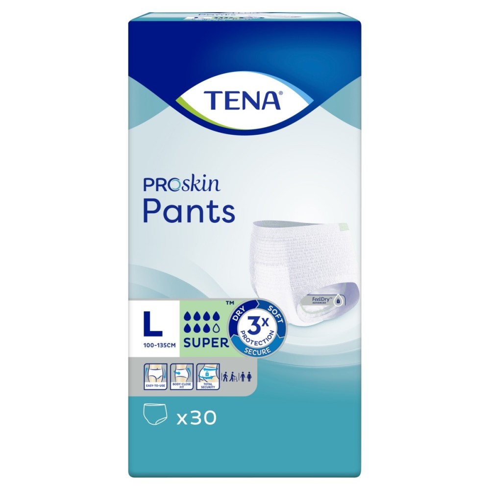 TENA ProSkin Pants Super  Wyrób medyczny majtki chłonne L 30 sztuk