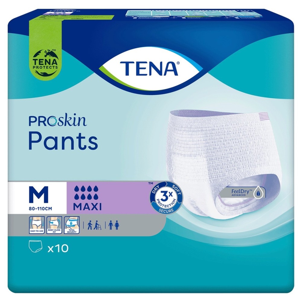 TENA ProSkin Pants Maxi Bragas absorbentes M 10 piezas