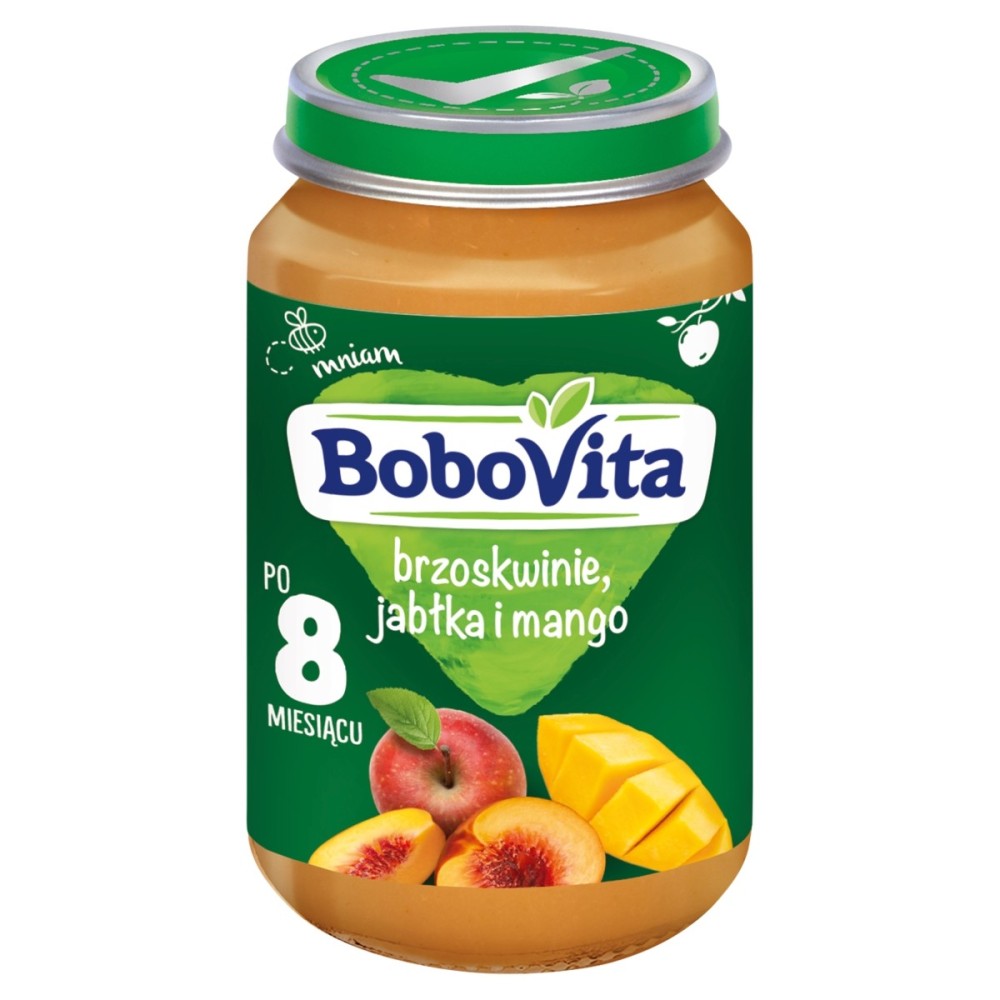BoboVita Broskve, jablka a mango po 8 měsících 190 g