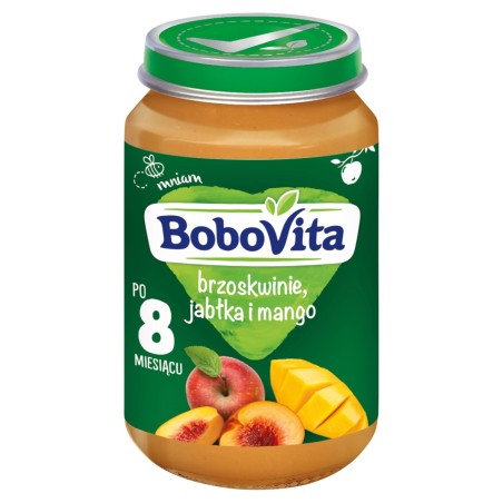 BoboVita Peaches, apples and mango after 8 months 190 g