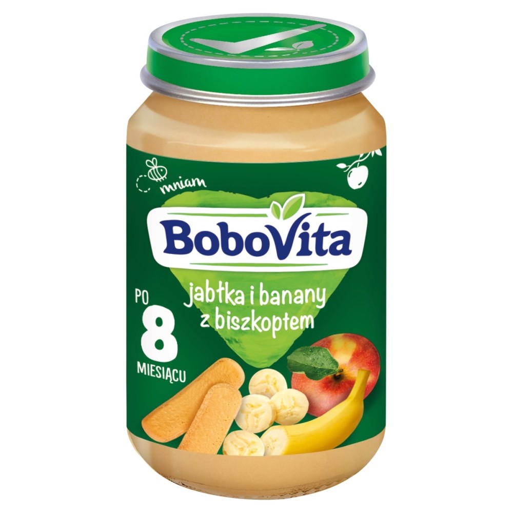BoboVita Apples and bananas with sponge cake after 8 months 190 g