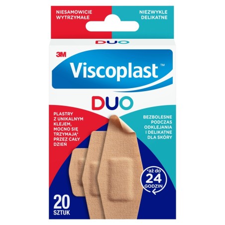Viscoplast Duo Set of plasters, 3 sizes, 20 pieces