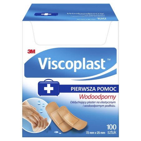 Viscoplast Set of waterproof plasters 72 mm x 25 mm 100 pieces