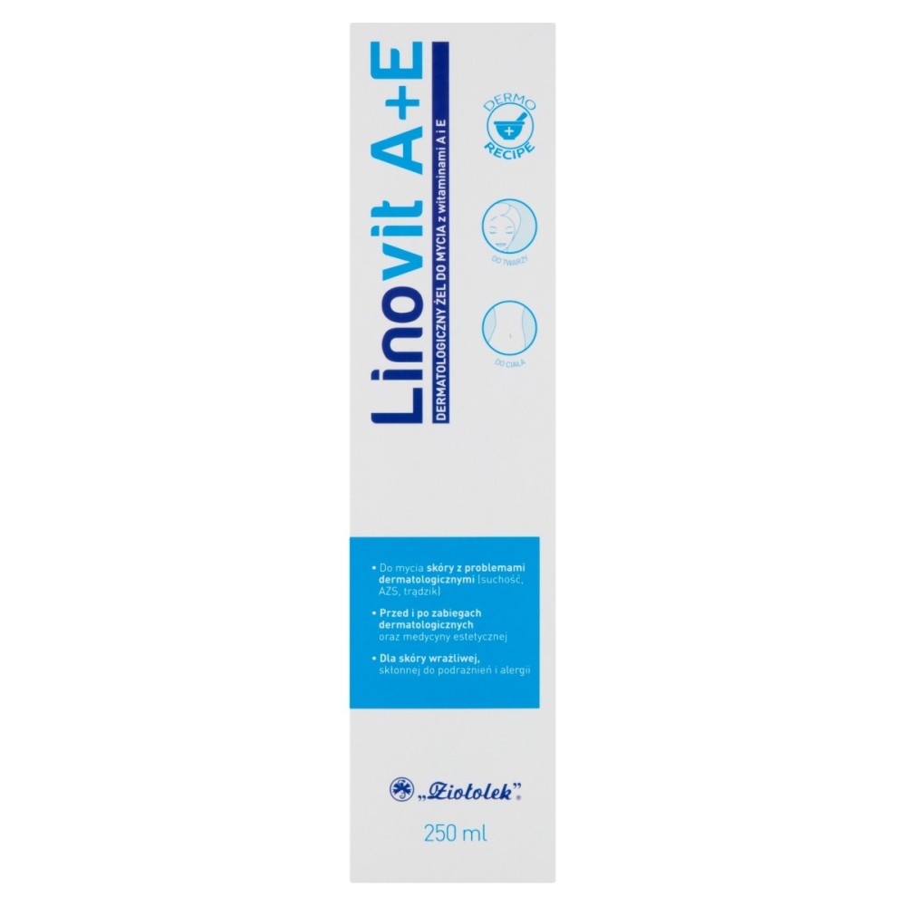 Linovit A+E Dermatologický mycí gel s vitamíny A a E 250 ml