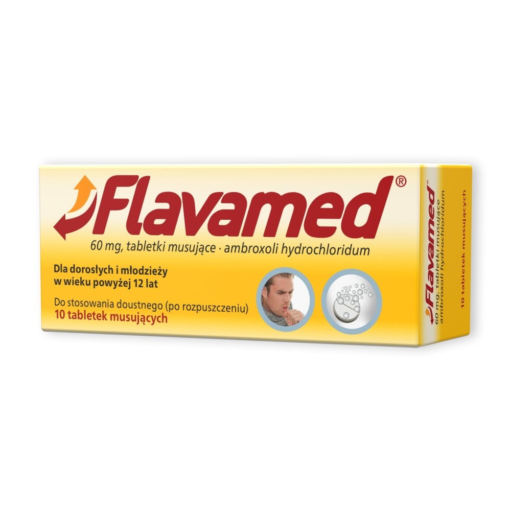 Flavamed tableteki musujące 0,06 g 10 sztuk