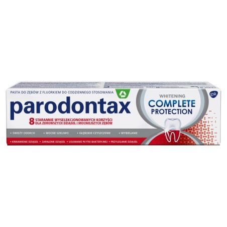 Parodontax Whitening Complete Protection Medical device toothpaste with fluoride 75 ml