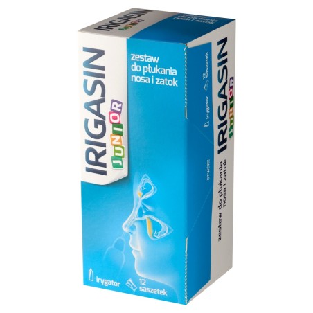 Irigasin Junior Medical device set for rinsing the nose and sinuses 12.96 g (12 x 1.08 g)