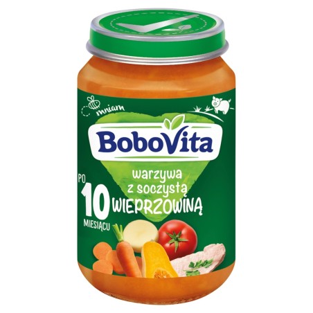 BoboVita Gemüse mit saftigem Schweinefleisch nach 10 Monaten 190 g