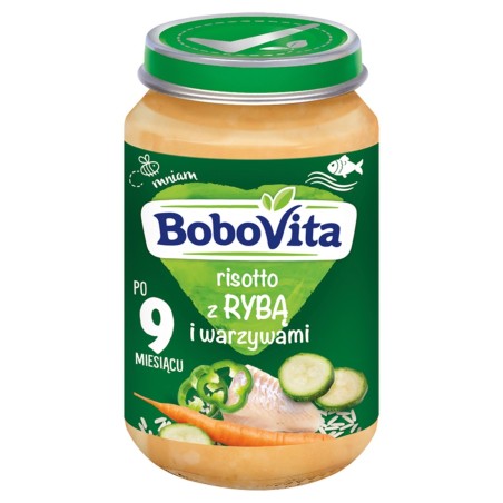 BoboVita Risotto con pescado y verduras a partir de los 9 meses 190 g