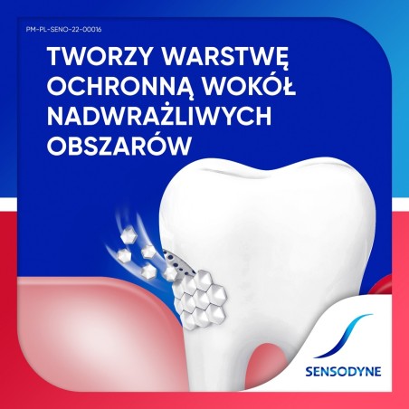 Sensodyne pečující mátová zubní pasta s fluoridem pro přecitlivělost a dásně 75 ml
