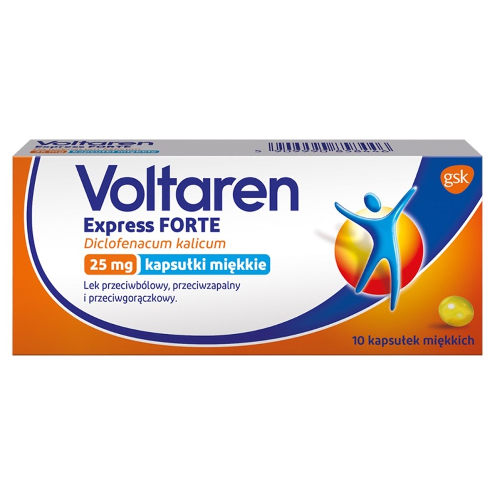 Voltaren Express Forte 25 mg Anti-inflammatory and antipyretic analgesic 10 pieces