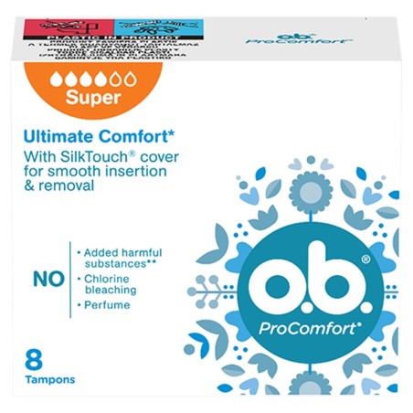 O.B. ProComfort Super Tampons 8 pièces