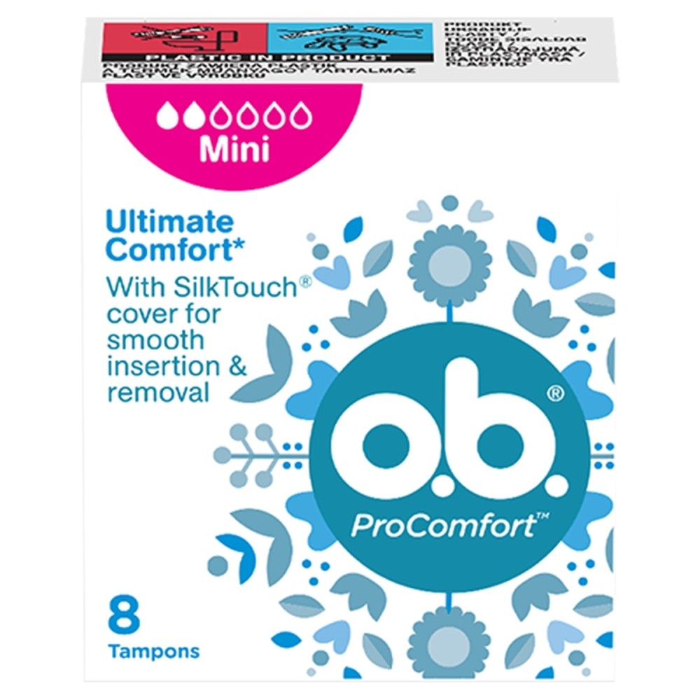O.B. ProComfort Mini Tampons 8 pieces