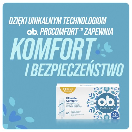 O.B. ProComfort Tampons normaux 16 pièces