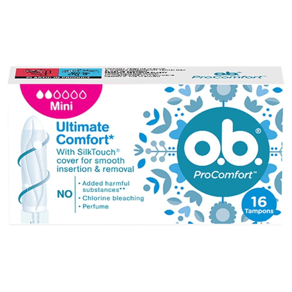 O.B. ProComfort Mini Tampons 16 pieces