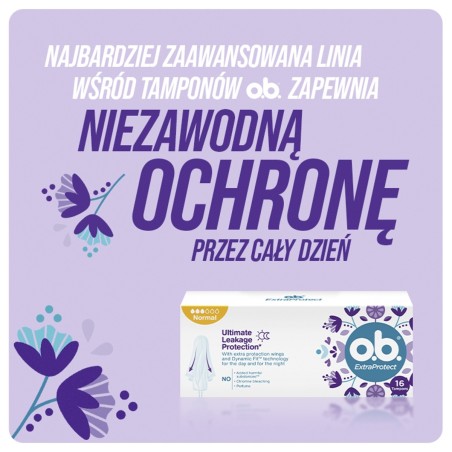 O.B. ExtraProtect Normal Tampons 16 pieces