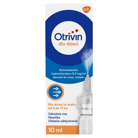Otrivin 0.5 mg/ml Nasal spray for children 10 ml