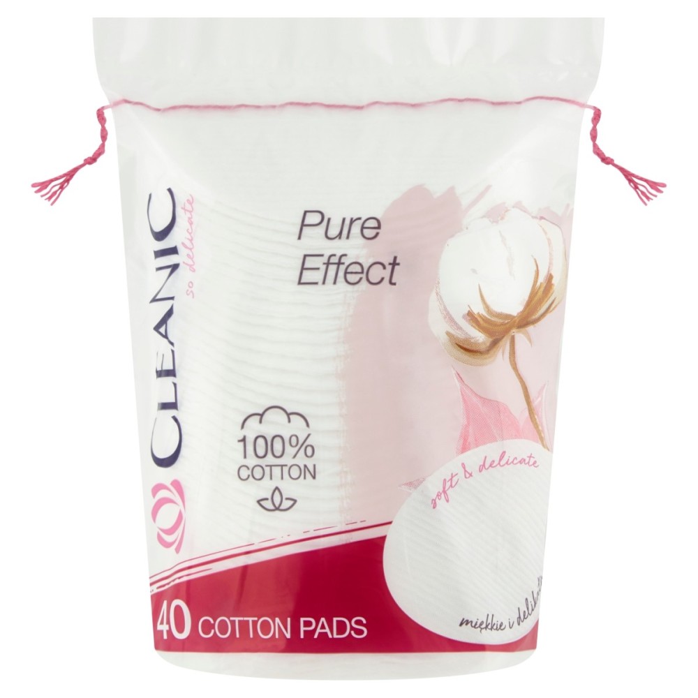 Cleanic Pure Effect Tampons cosmétiques 40 pièces