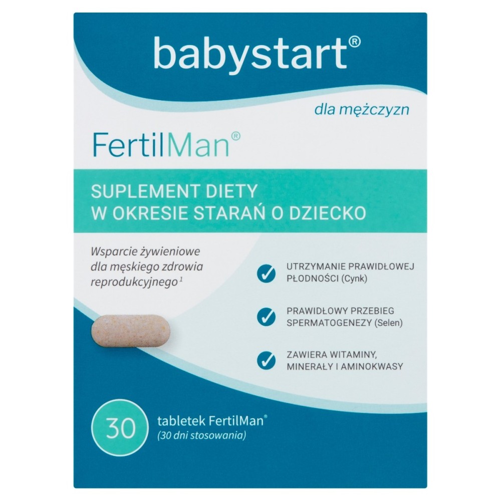Babystart FertilMan Dietary supplement when trying to conceive for men 49 g (30 pieces)