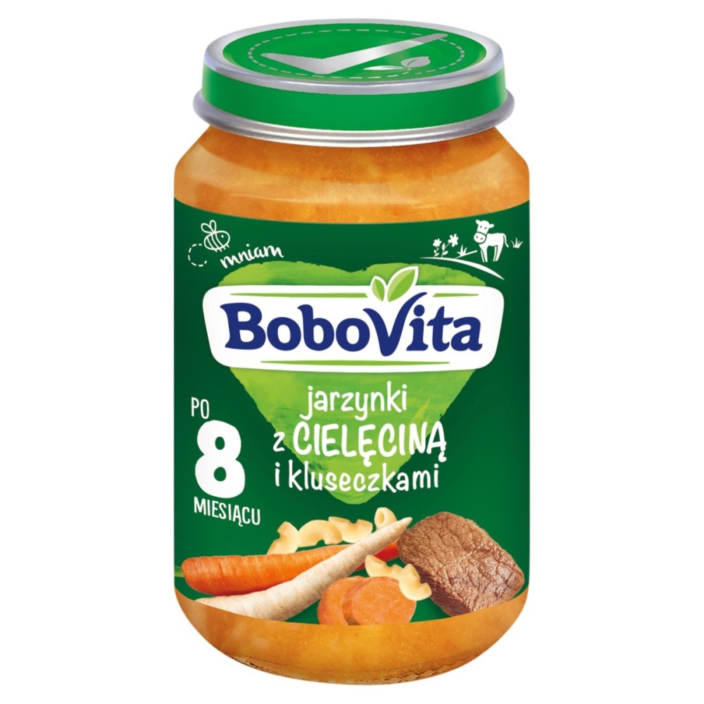 BoboVita Verduras con ternera y empanadillas a partir de 8 meses 190 g