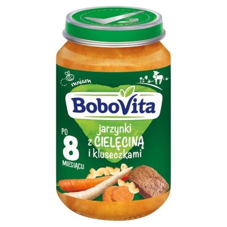 BoboVita Vegetables with veal and dumplings after 8 months 190 g