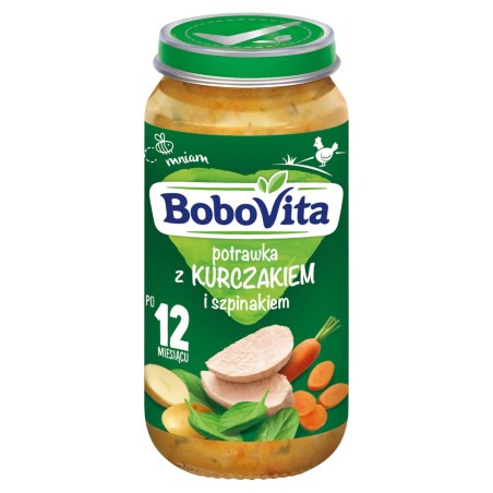 BoboVita Chicken and spinach stew after 12 months 250 g