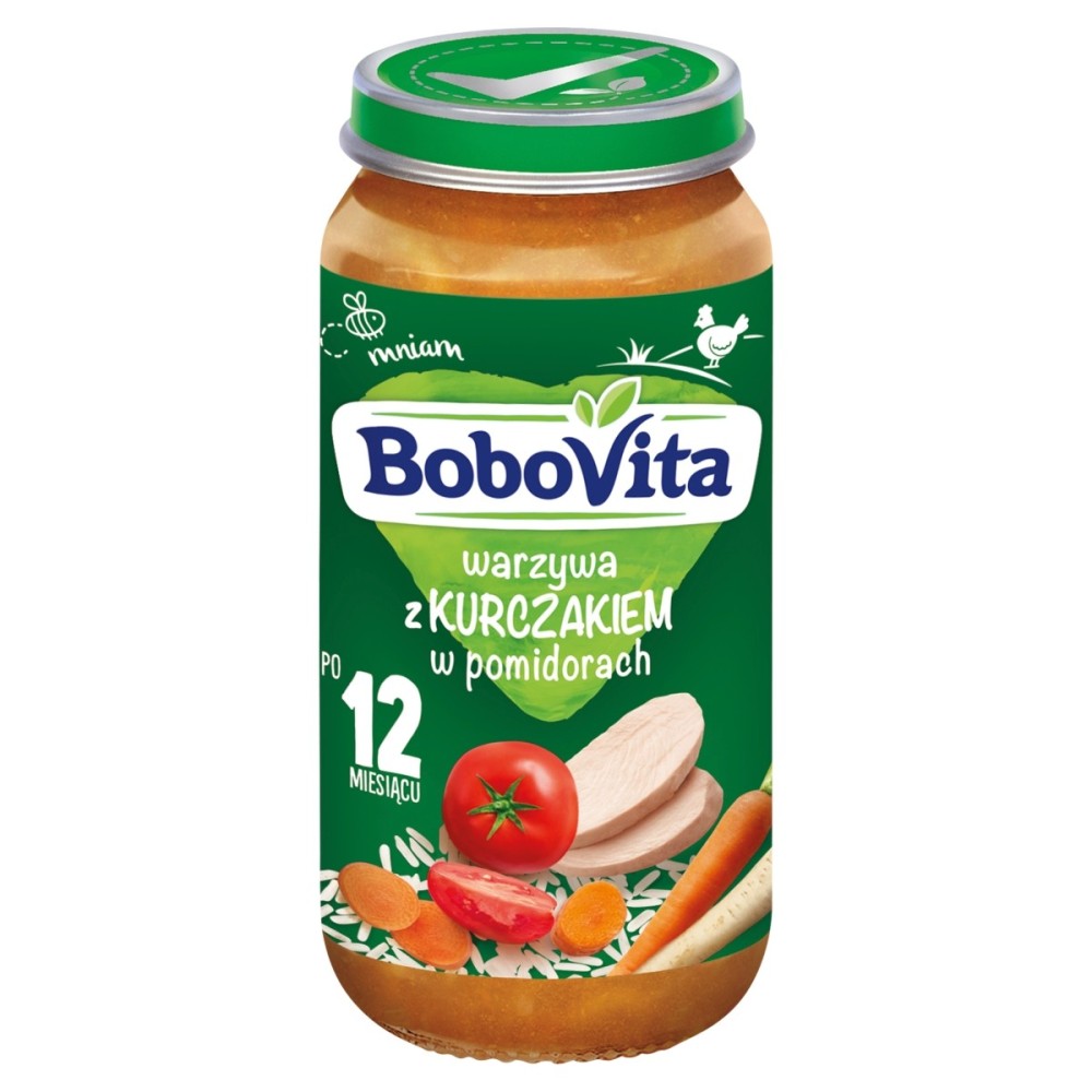 BoboVita Gemüse mit Huhn in Tomaten nach 12 Monaten 250 g