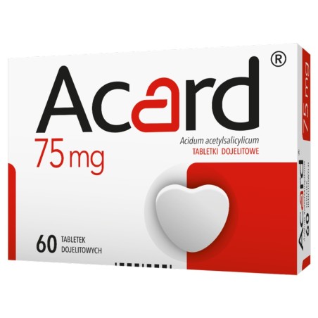 Acard 75 mg x 60 comprimidos. llegar.