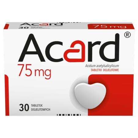 Acard 75 mg x 30 Tabletten. ankommen.