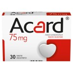 Acard 75 mg x 30 comprimidos. llegar.