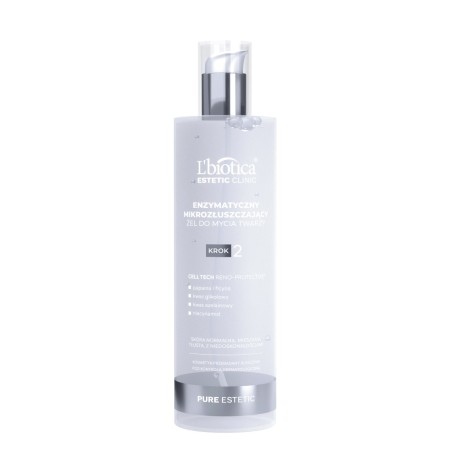 L'biotica Estetic Clinic PURE Estetic gel limpiador facial microexfoliante enzimático 200 ml