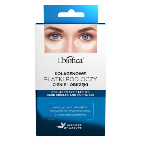 L'biotica eye patches, reduction of dark circles and swelling, 3 pairs
