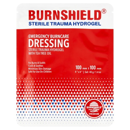 Burnshield Sterylny opatrunek na oparzenia z hydrożelem 100 mm x 100 mm