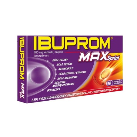 Ibuprom Max Sprint, 400 mg, capsule molli, 10 pezzi