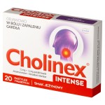 Cholinex Intense 2,5 mg + 1,2 mg Pastilles saveur Mûre 20 pièces
