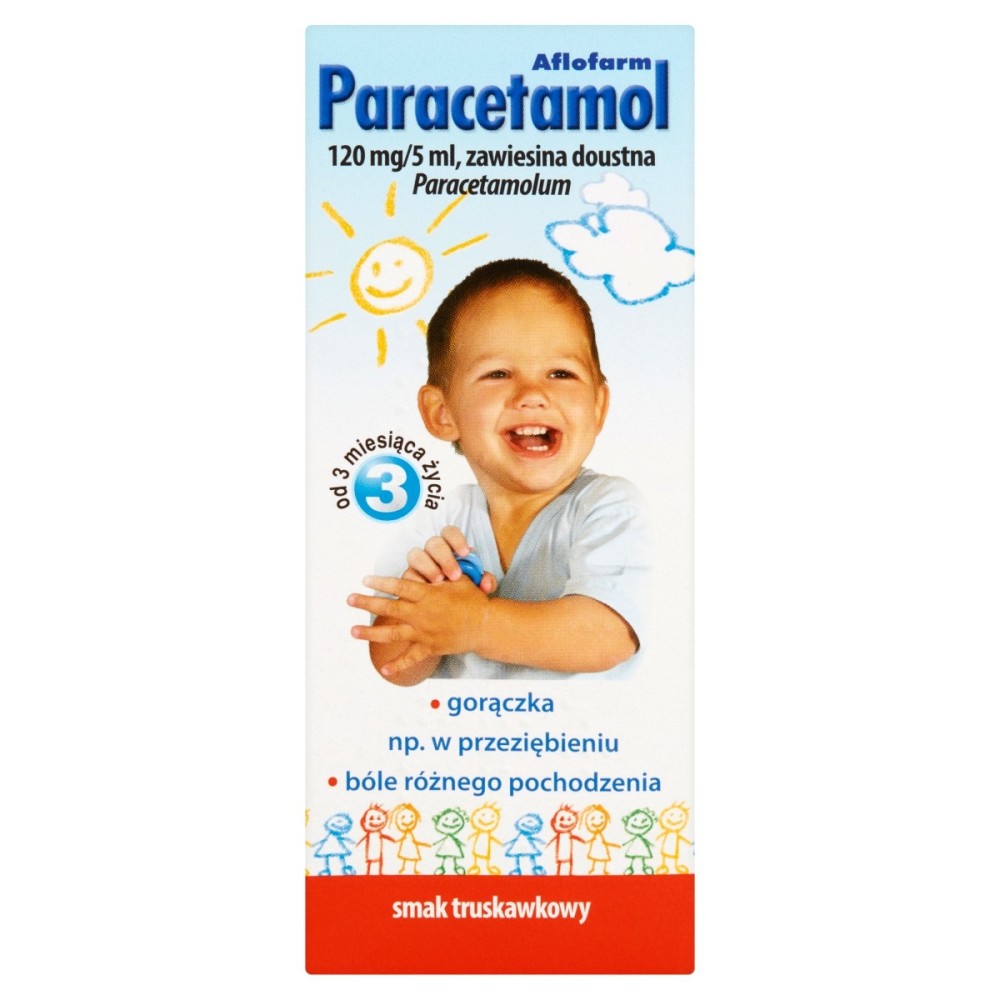 Paracetamol Zawiesina doustna smak truskawkowy 100 ml
