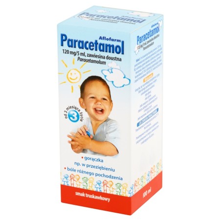 Paracetamol Oral suspension, strawberry flavor, 100 ml