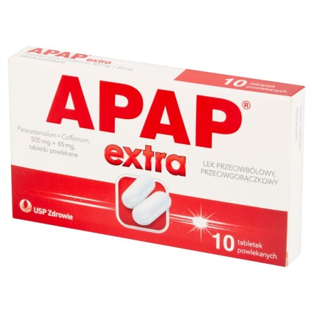 Apap Extra Antipyretický lék proti bolesti 10 kusů