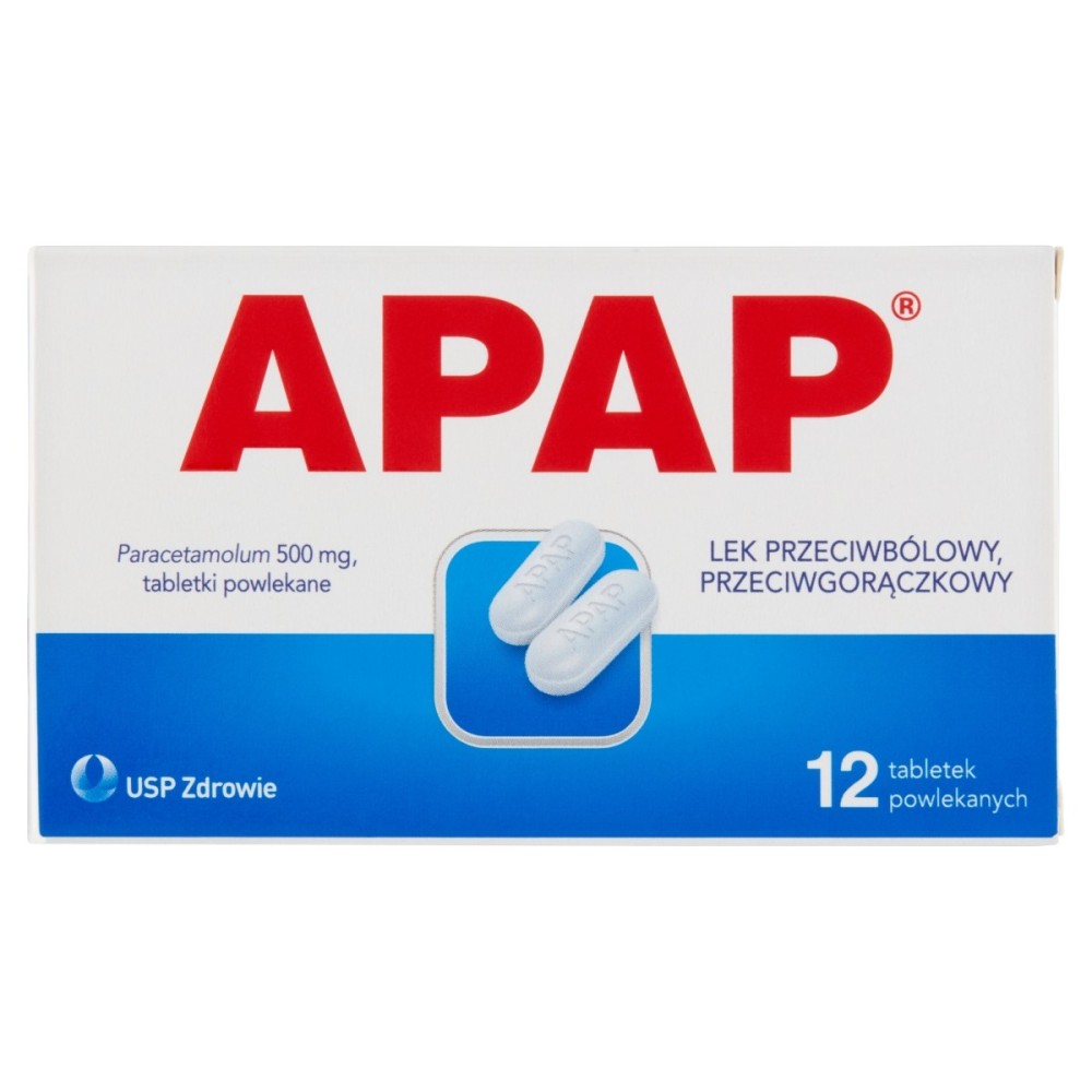 Apap Antipyretický lék proti bolesti 12 kusů