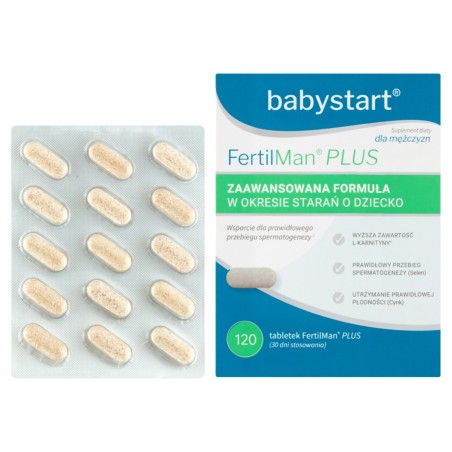 Babystart FertilMan Plus Suplement diety dla mężczyzn 196,8 g (120 sztuk)