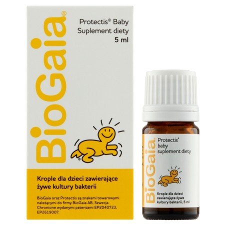 BioGaia Protectis Bébé Complément alimentaire gouttes pour enfants contenant des cultures bactériennes vivantes 5 ml