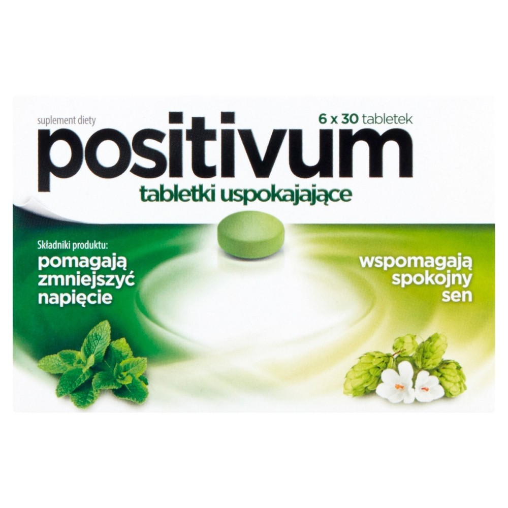 Positivum Dietary supplement calming tablets 6 x 30 pieces