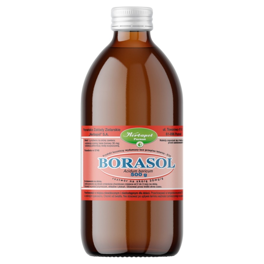 Borasol 30 mg/g Skin solution 500 g