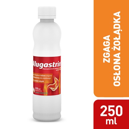 Alugastrin Dihydroxyaluminii natrii carbonas 1.02 g/15 ml Mint flavored medicine 250 ml
