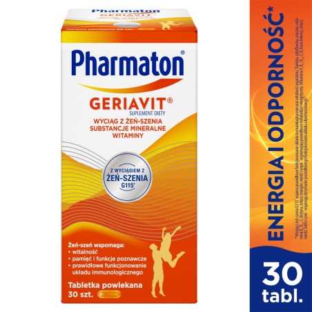 Pharmaton Geriavit Suplement diety 23,19 g (30 x 0,773 g)