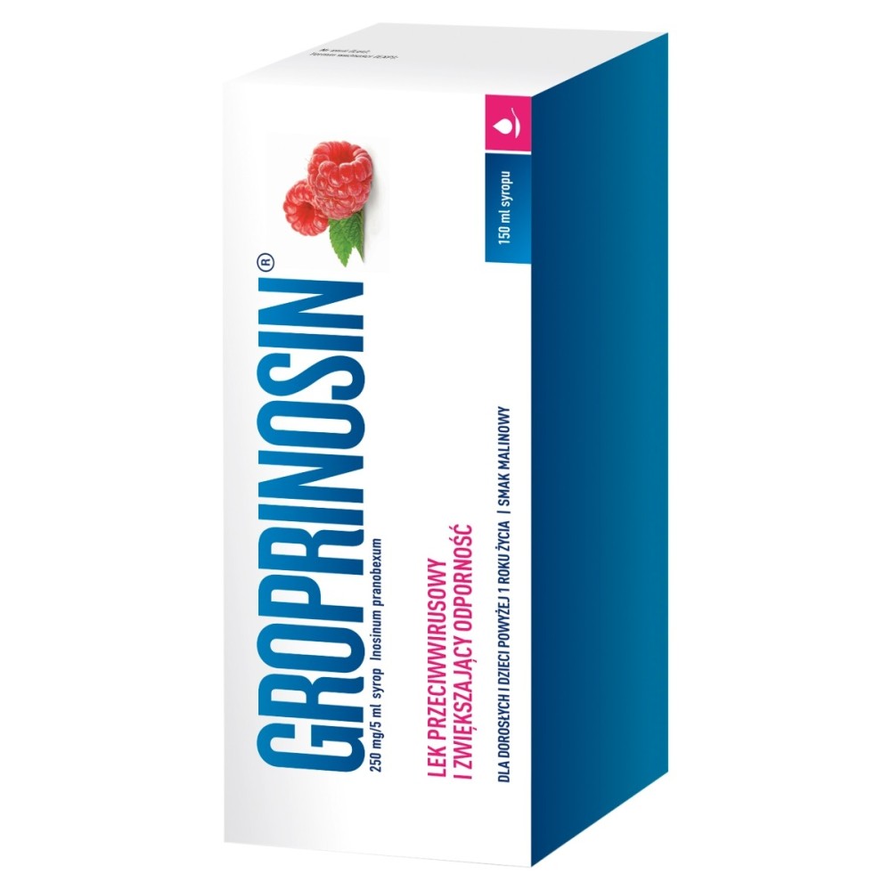 Groprinosin 250 mg/5 ml Jarabe sabor frambuesa 150 ml