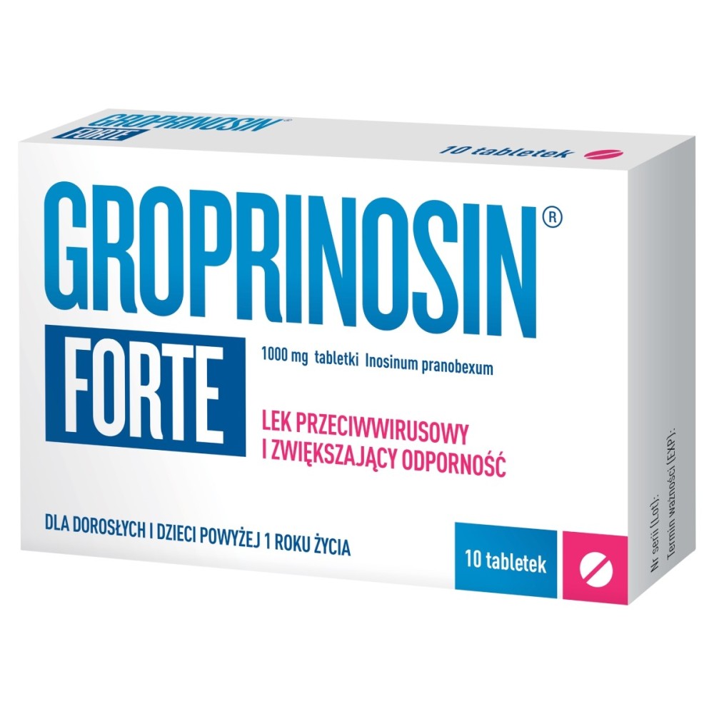Groprinosin Forte 1000 mg Tabletki 10 sztuk